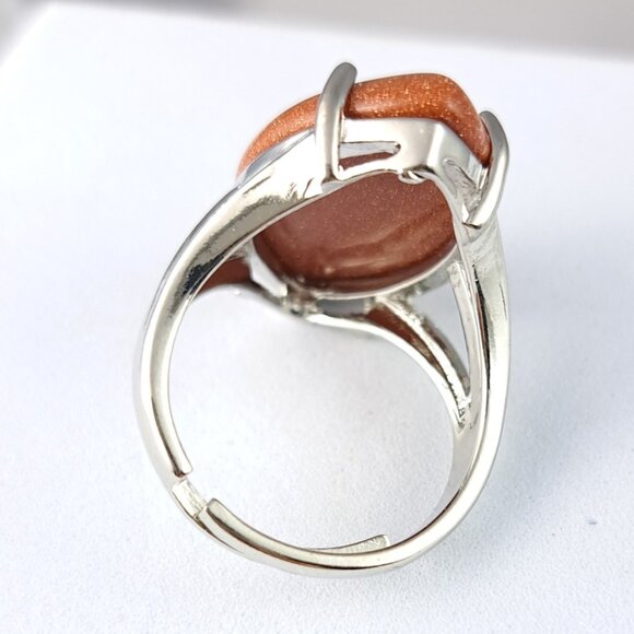 Marquise Sunstone Adjustable Ring - Picture 4 of 4